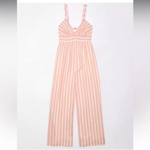 AE PLUNGE WIDE-LEG JUMPSUIT